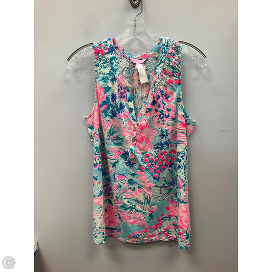 Top Sleeveless Designer By Lilly Pulitzer In Multi-colored, Size: L