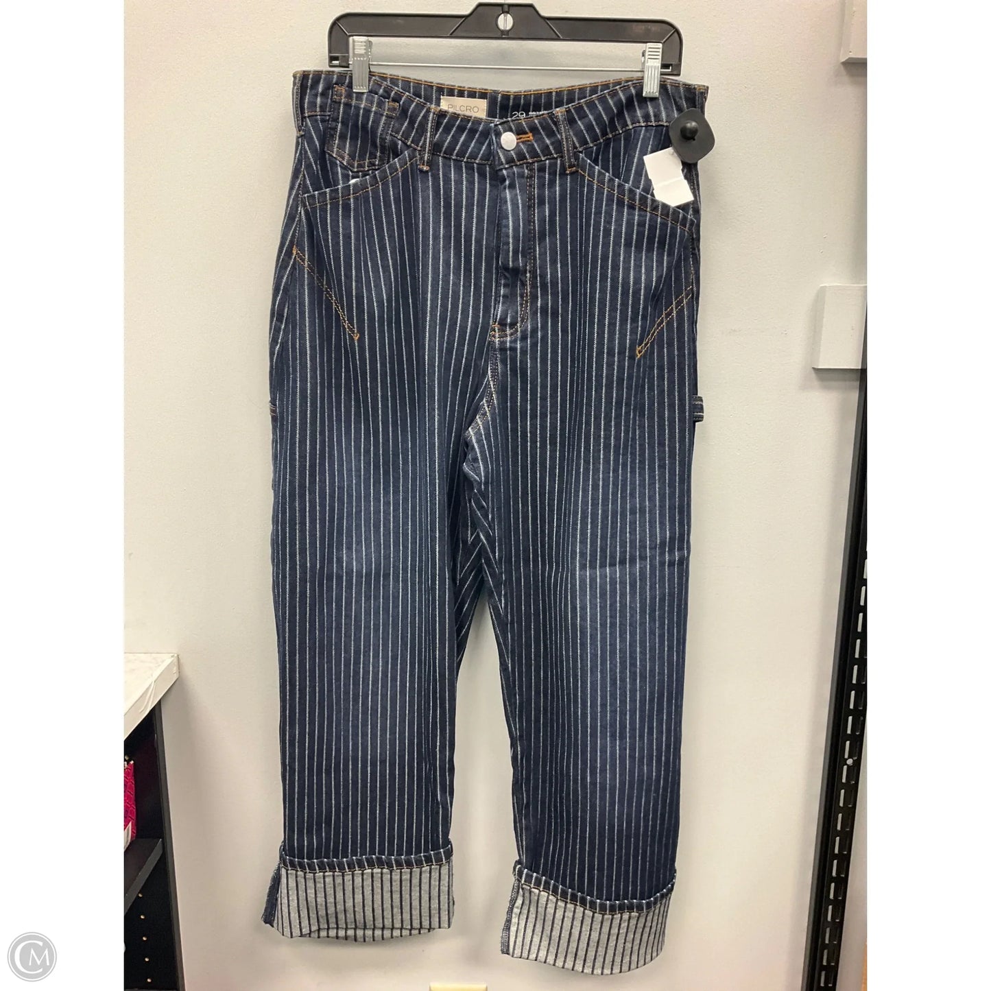 Jeans Boyfriend By Pilcro In Striped Pattern, Size: 8