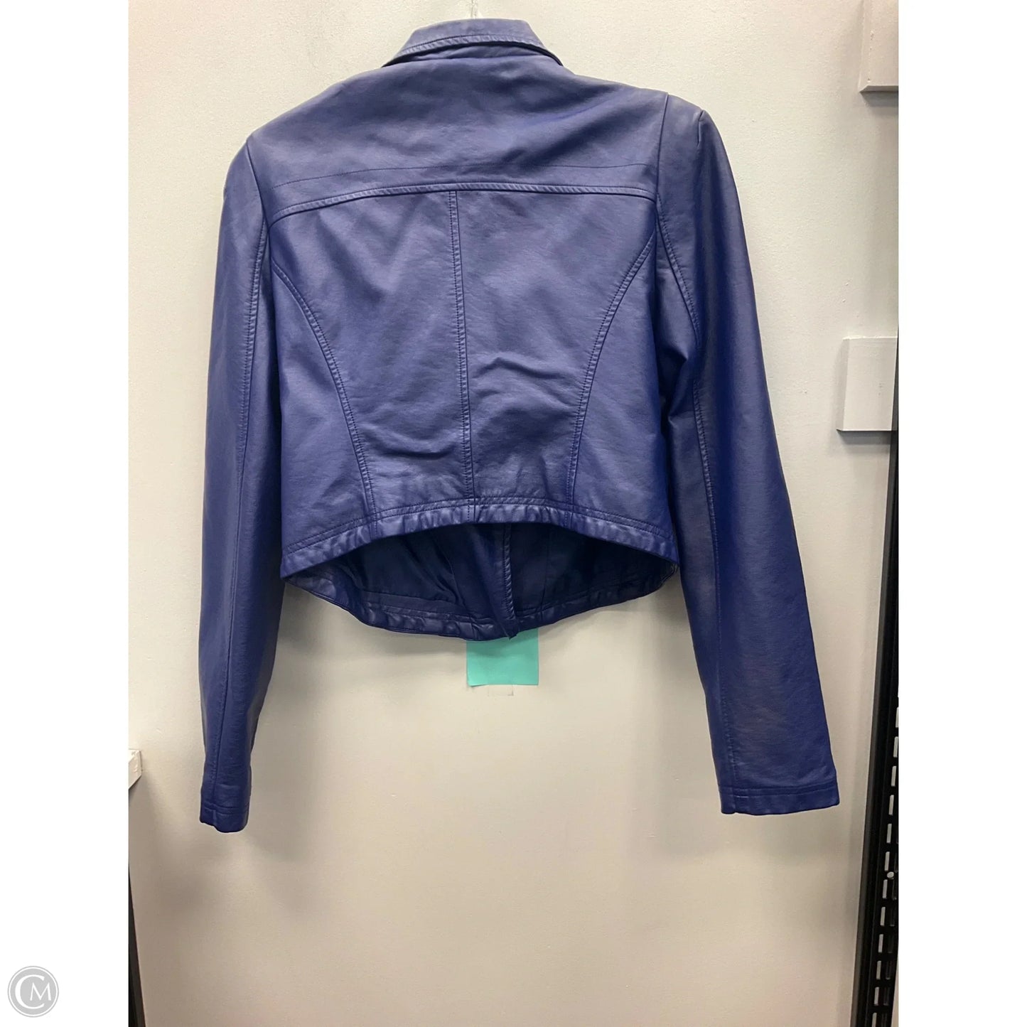 Jacket Moto By Shinestar In Blue, Size: L