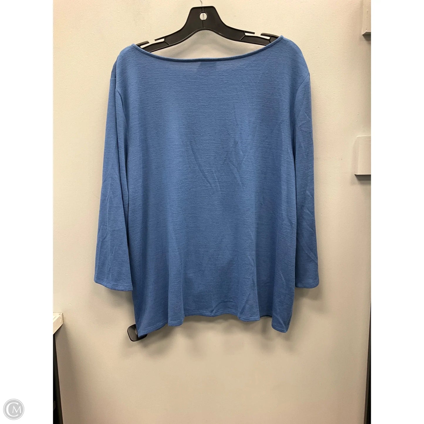 Top 3/4 Sleeve By Chicos In Blue, Size: Xl