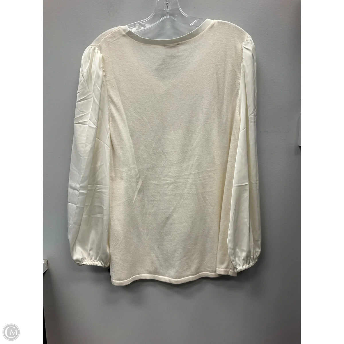 Top Long Sleeve By Chicos In Cream, Size: Xl