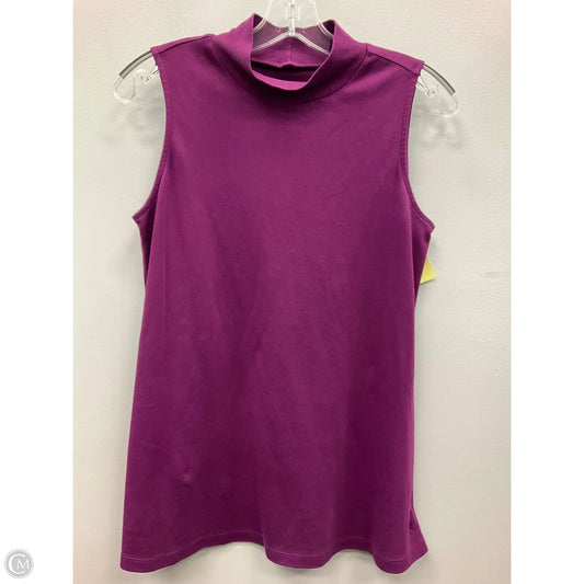 Top Sleeveless By Isaac Mizrahi Live Qvc In Purple, Size: S