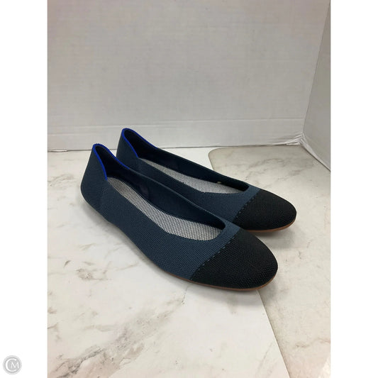 Shoes Flats By Rothys In Black & Blue, Size: 9