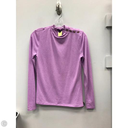 Top Long Sleeve By Ann Taylor In Purple, Size: S