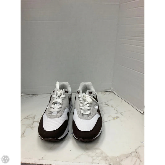 Shoes Sneakers By Nike In Brown & White, Size: 8