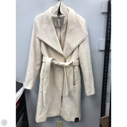 Coat Peacoat By Calvin Klein In Cream, Size: S