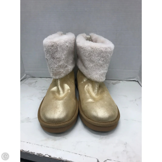 Boots Ankle Flats By Michael By Michael Kors In Gold, Size: 9
