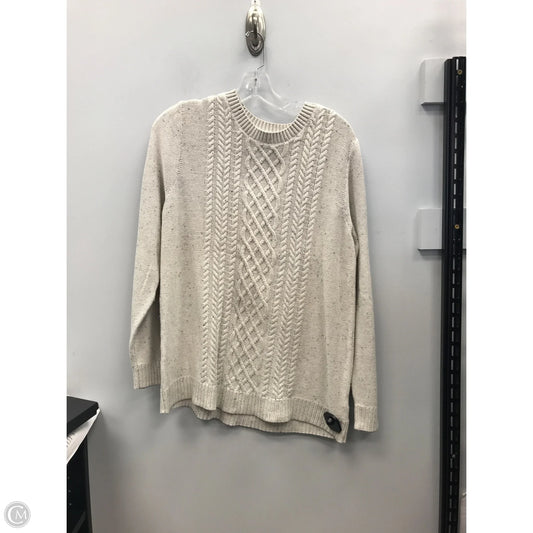 Sweater By Croft And Barrow In Cream, Size: L