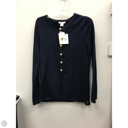 Sweater Cardigan By Sincerely Jules In Navy, Size: M