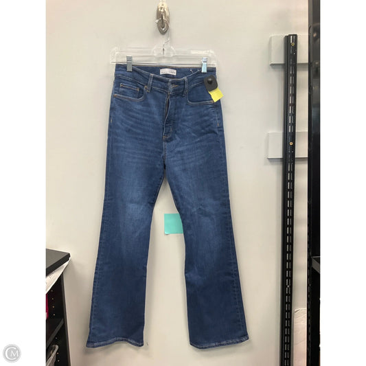 Jeans Flared By Loft In Blue Denim, Size: 4