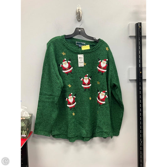 Sweater By Karen Scott In Green, Size: 2x