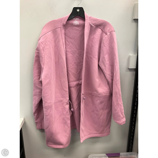 Cardigan By Tek Gear In Pink, Size: 2x
