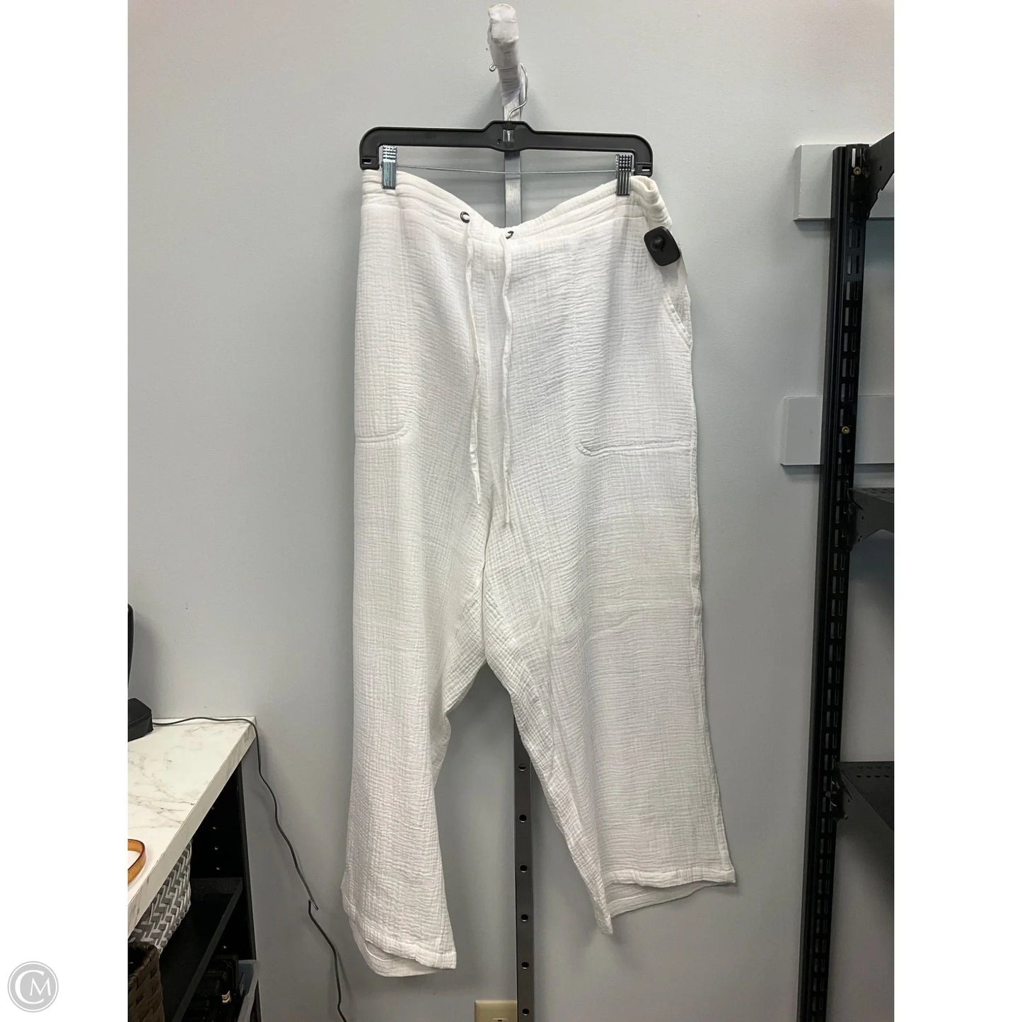 Pants Linen By Cynthia Rowley In Cream, Size: 2x