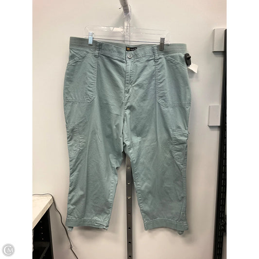 Pants Cropped By Lee In Blue, Size: 20