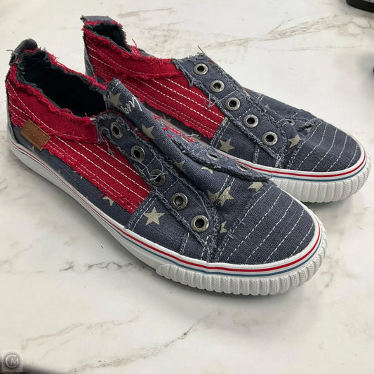 Shoes Sneakers By Blowfish In Blue Red & White, Size: 9