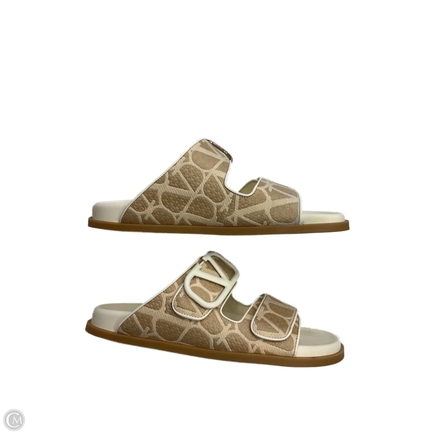 Sandals Luxury Designer By Valentino-garavani In Tan, Size: 7.5