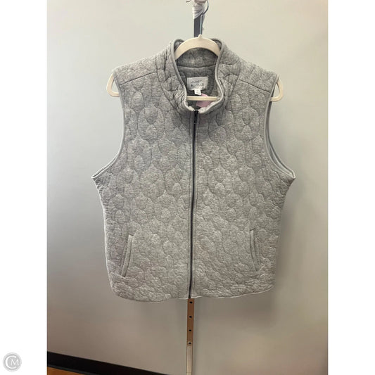 Vest Puffer & Quilted By Market & Spruce In Grey, Size: Xxl