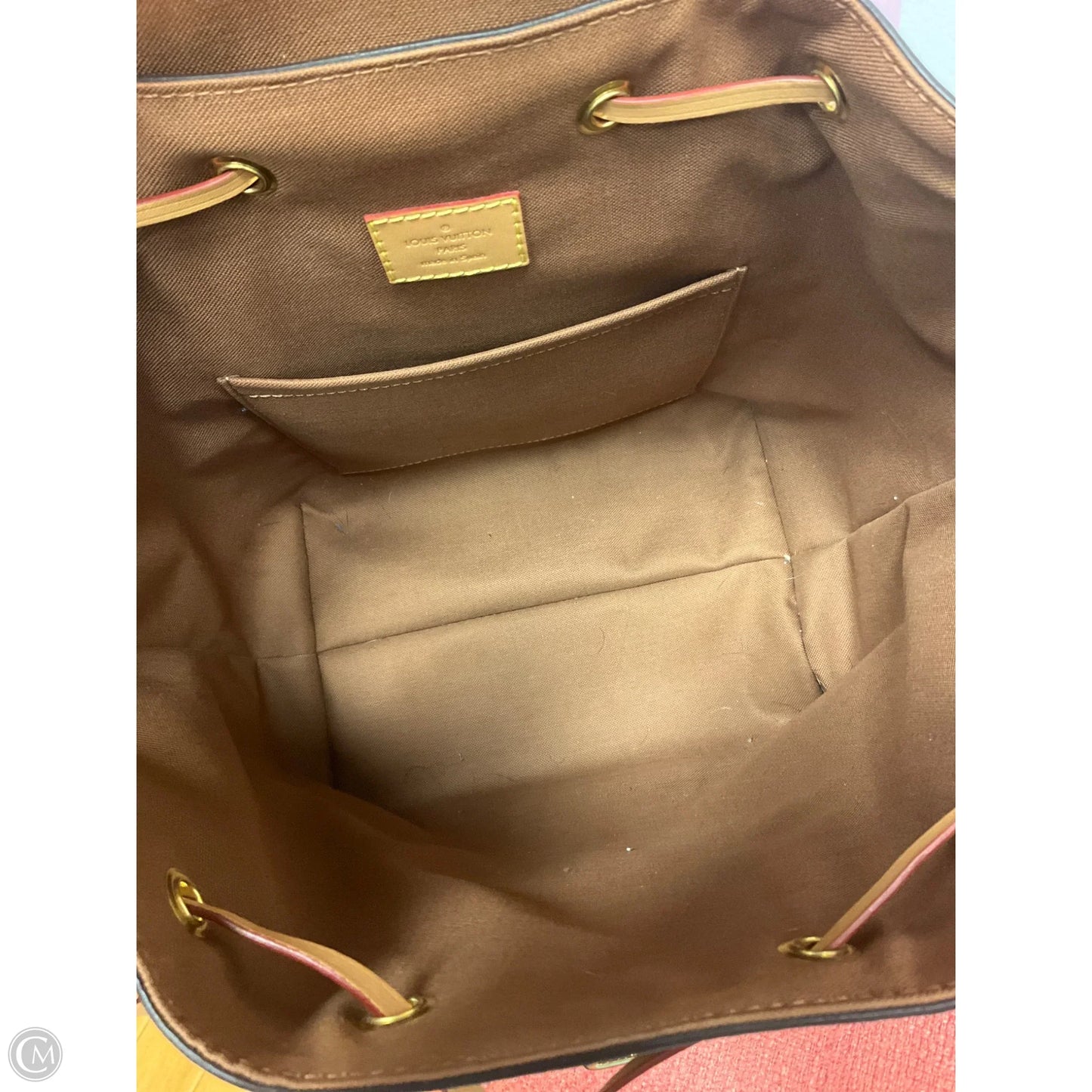 Backpack Luxury Designer By Louis Vuitton, Size: Medium