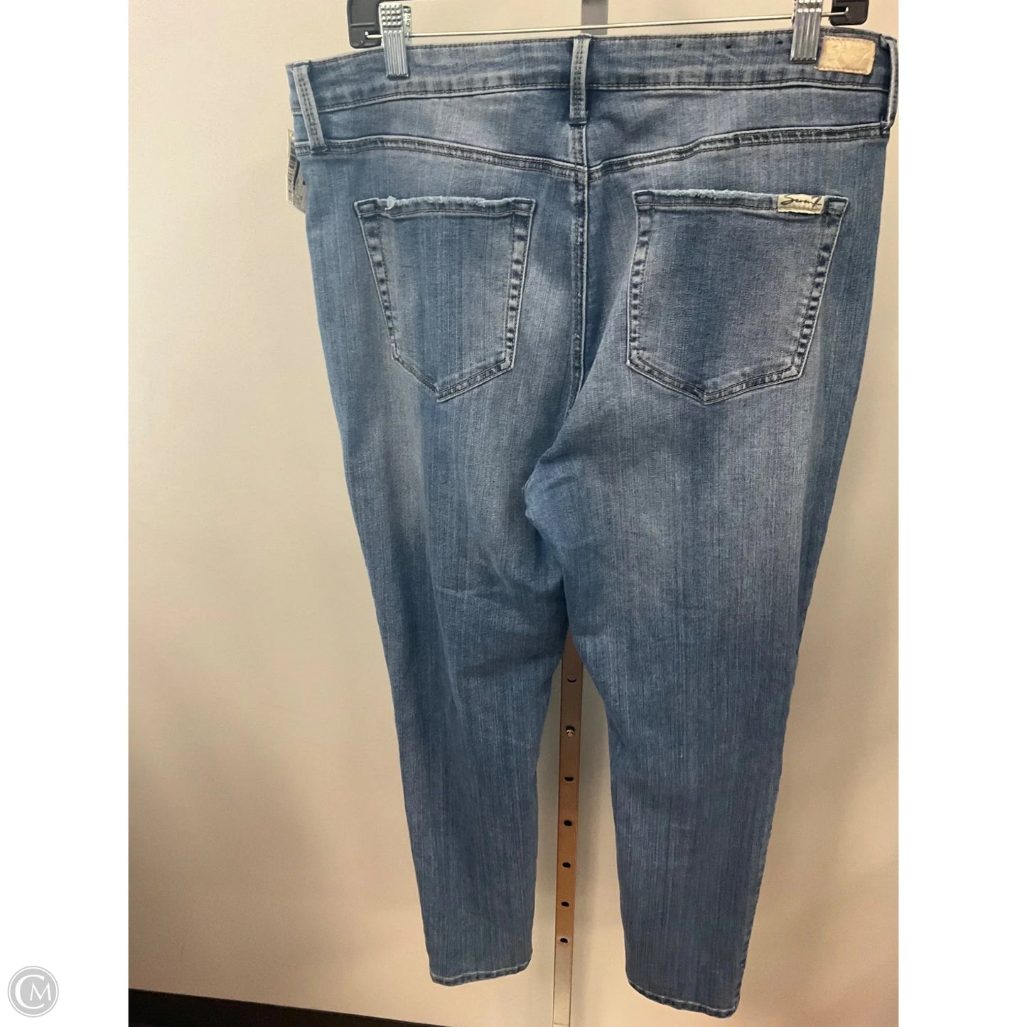 Jeans Skinny By Seven 7 In Blue Denim, Size: 16