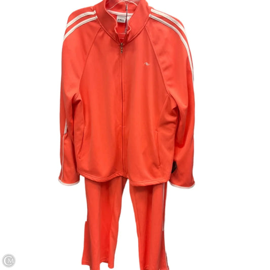 Athletic Pants 2pc By Athletic Works In Coral, Size: 2x