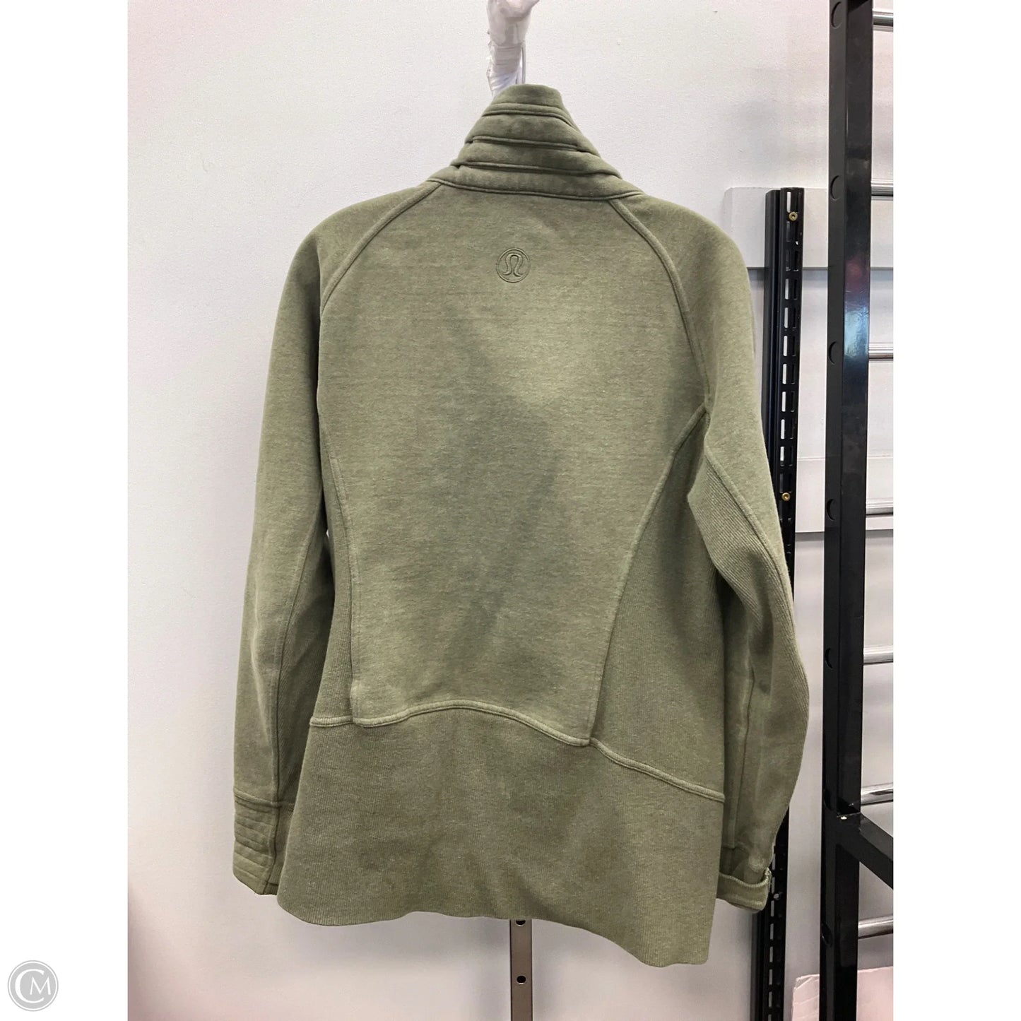 Athletic Jacket By Lululemon In Green, Size: 12