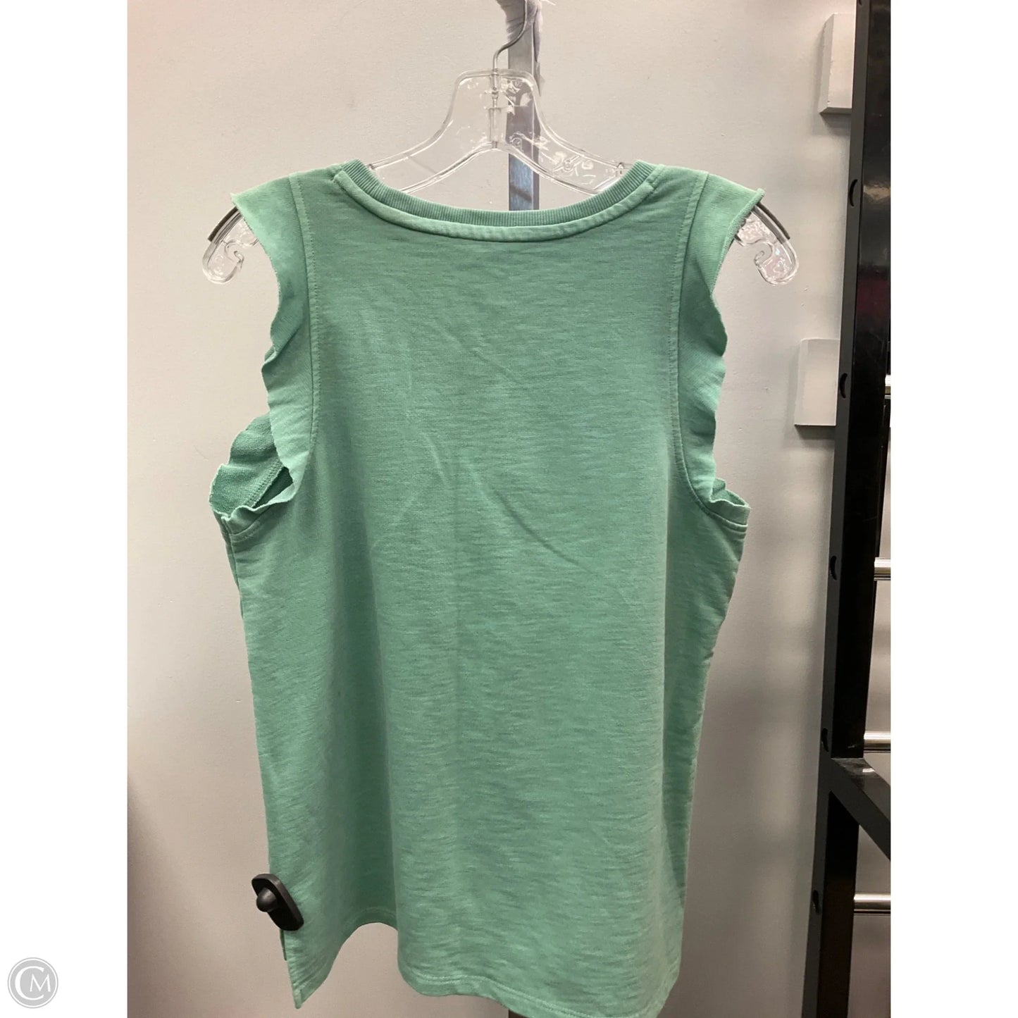 Top Sleeveless By Sonoma In Green, Size: M