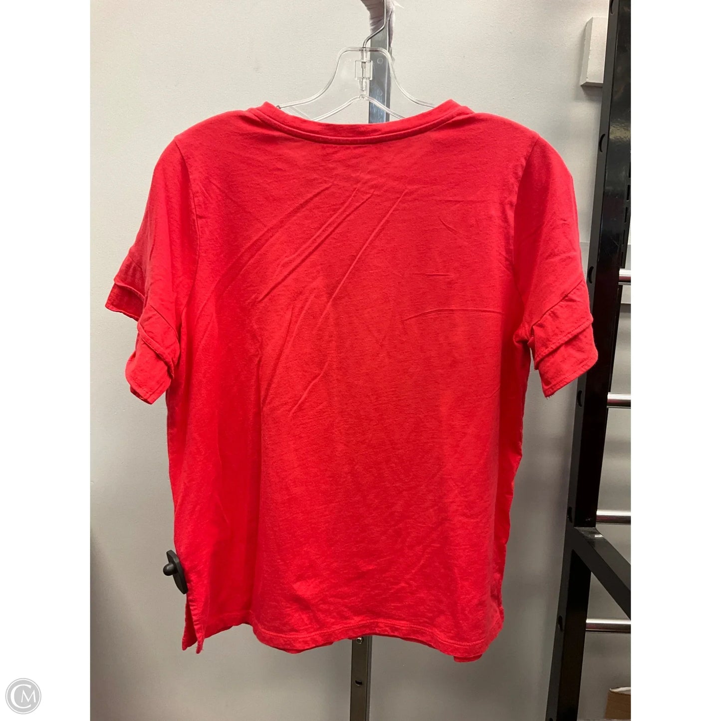 Top Short Sleeve By Michael By Michael Kors In Red, Size: M