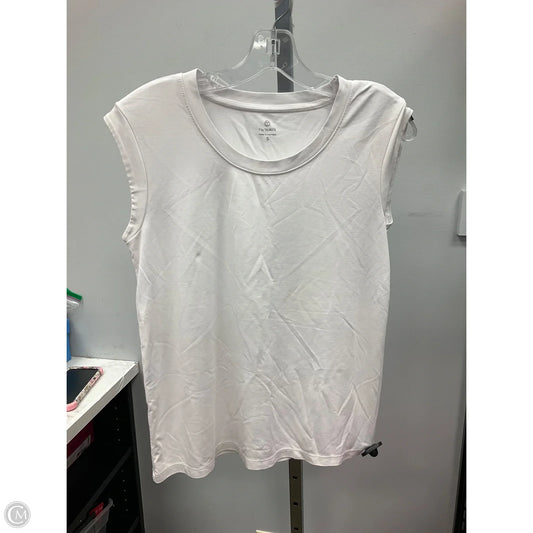 Top Sleeveless By Talbots In White, Size: S