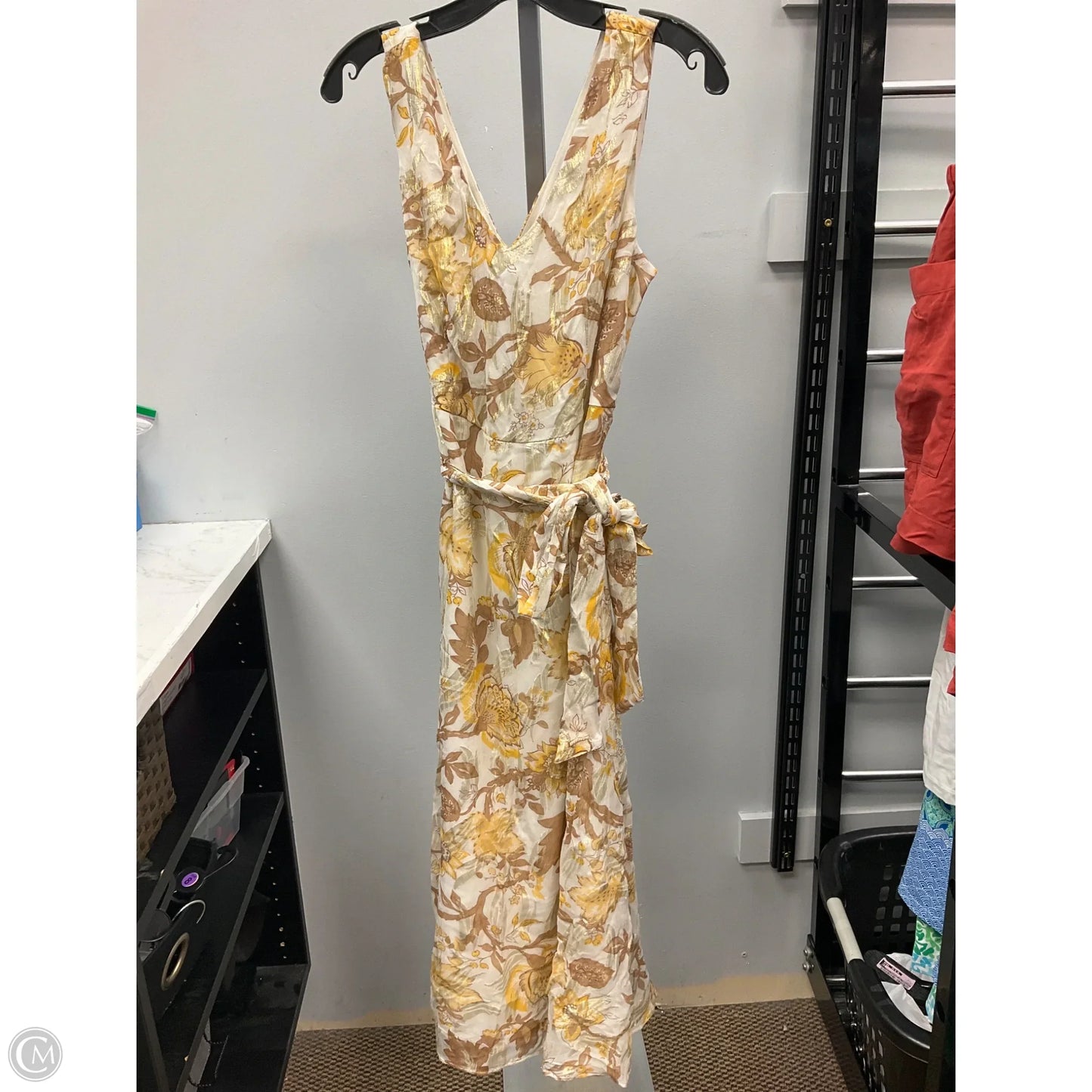 Dress Casual Midi By Talbots In Yellow, Size: 4
