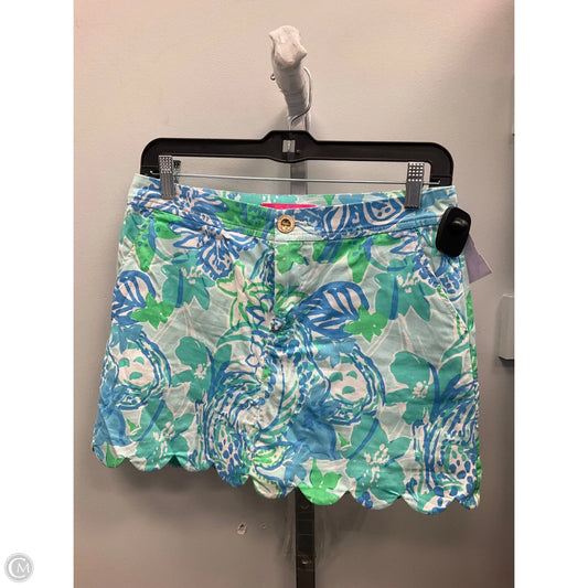 Shorts Designer By Lilly Pulitzer In Blue & Green, Size: 2