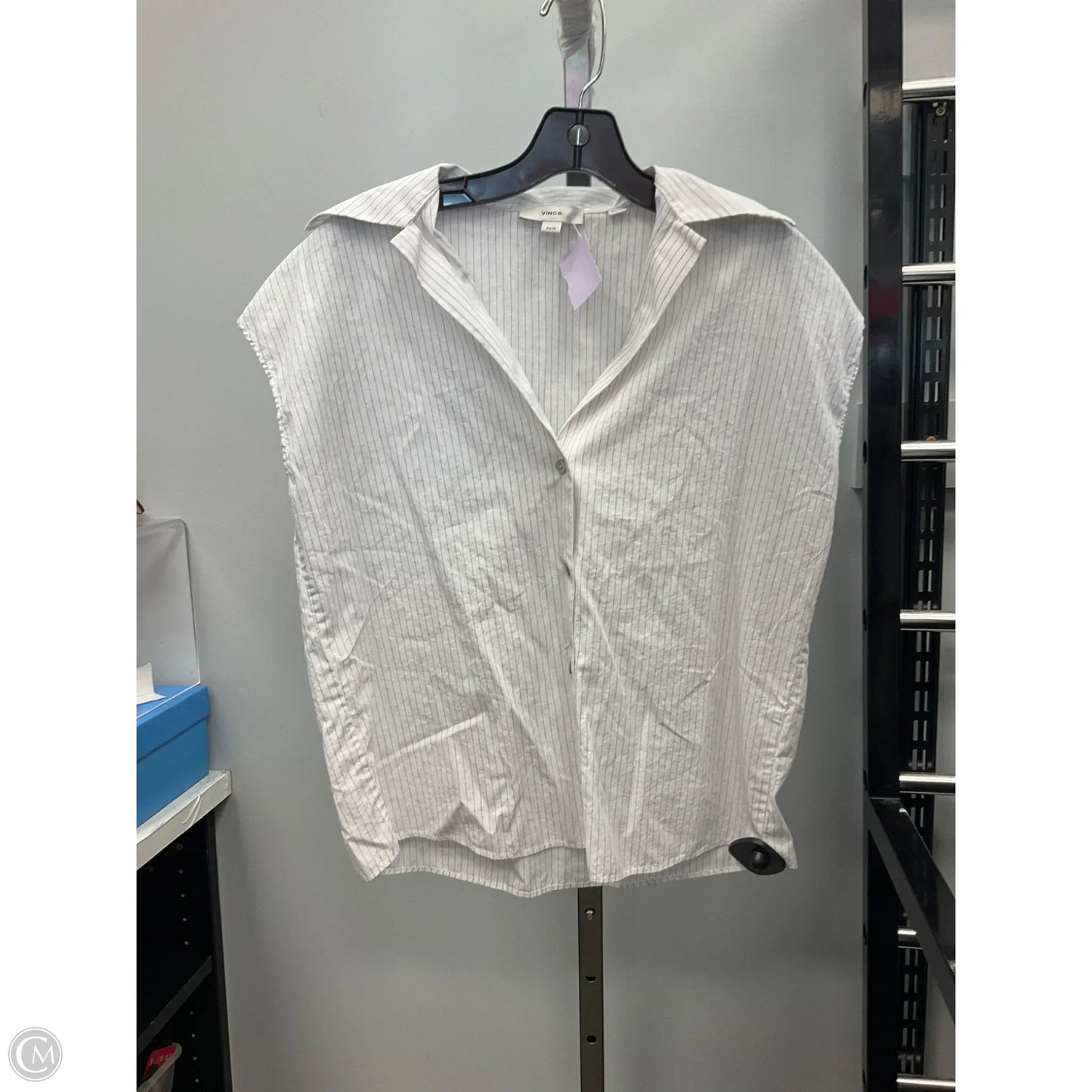 Top Short Sleeve By Vince In White, Size: Xs