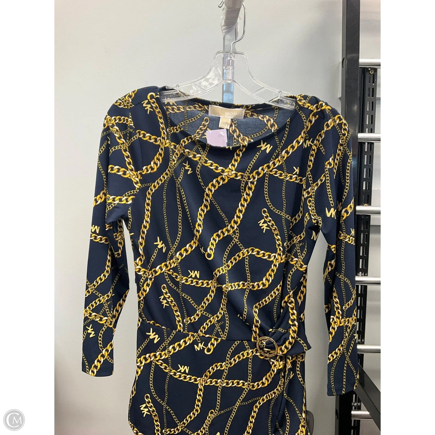 Top Long Sleeve By Michael By Michael Kors In Blue, Size: S