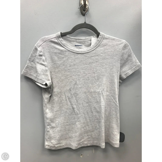 Top Short Sleeve By Old Navy In Grey, Size: L