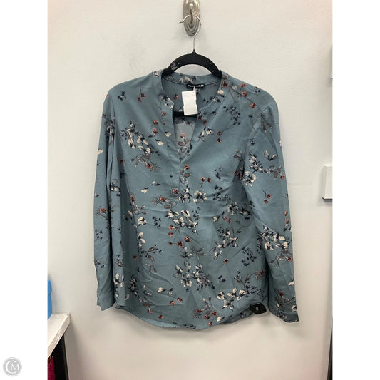 Top Long Sleeve By Hilary Radley In Blue, Size: S