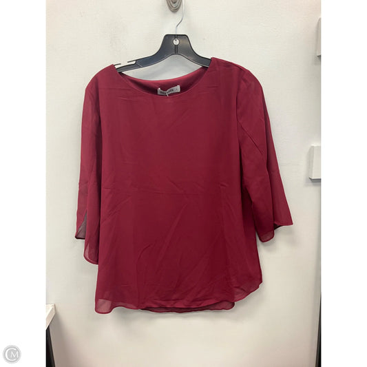 Top 3/4 Sleeve By Grace Karin In Red, Size: M