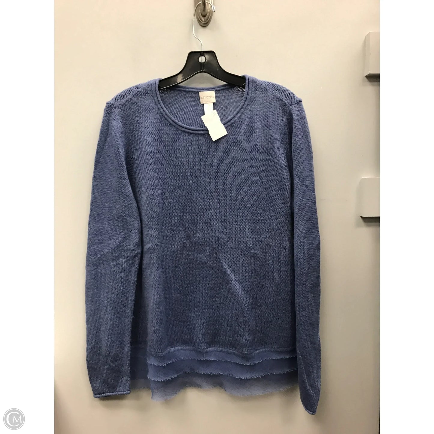 Sweater By Chicos In Blue, Size: L