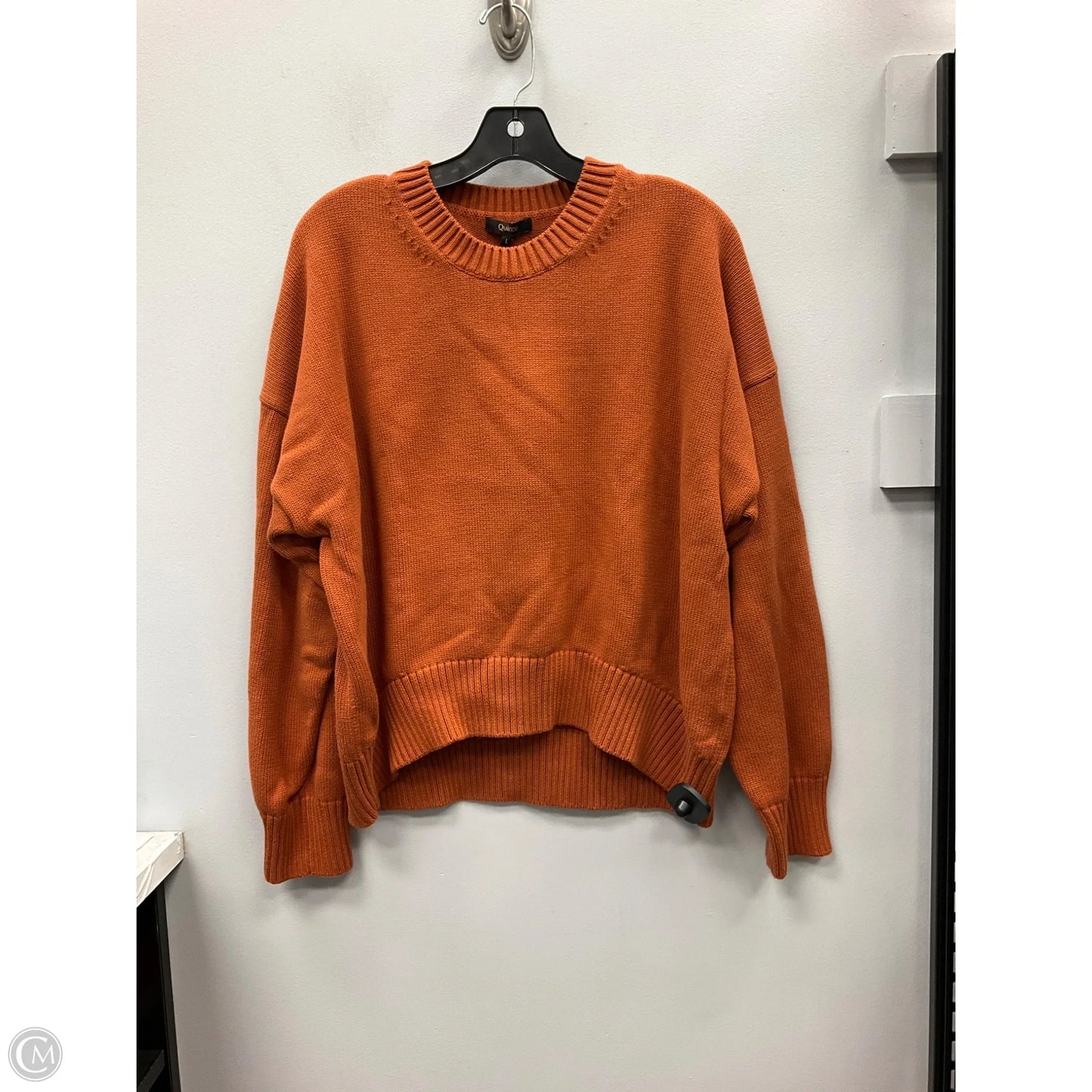 Sweater By Quince In Orange, Size: L