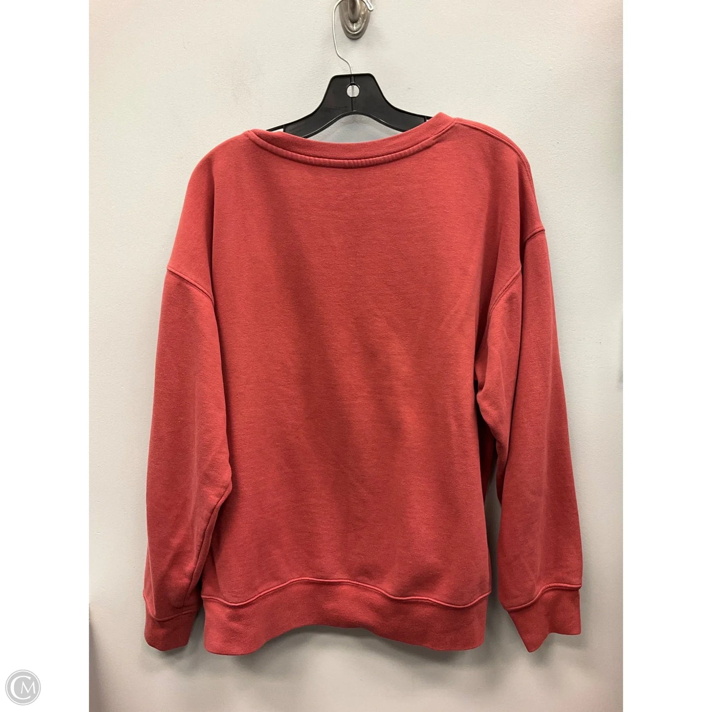 Athletic Sweatshirt Crewneck By Calvin Klein Performance In Orange, Size: L