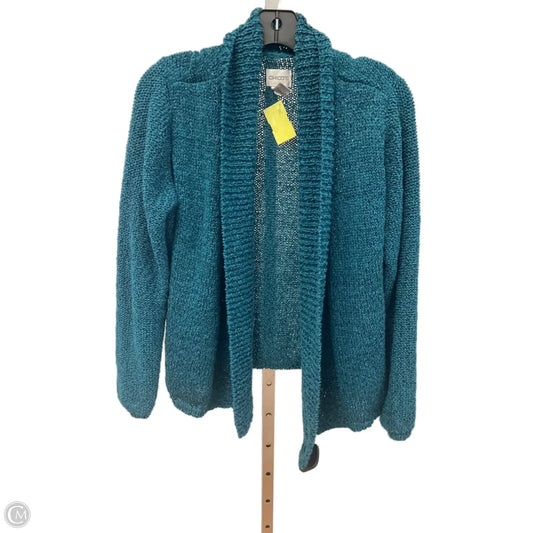 Cardigan By Chicos In Teal, Size: Xs