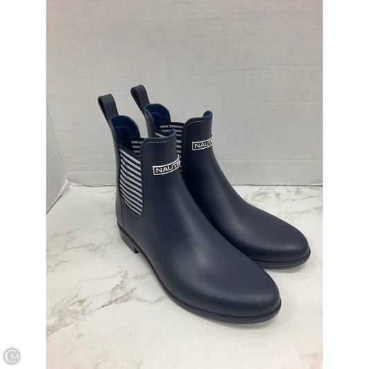 Boots Rain By Nautica In Blue, Size: 7