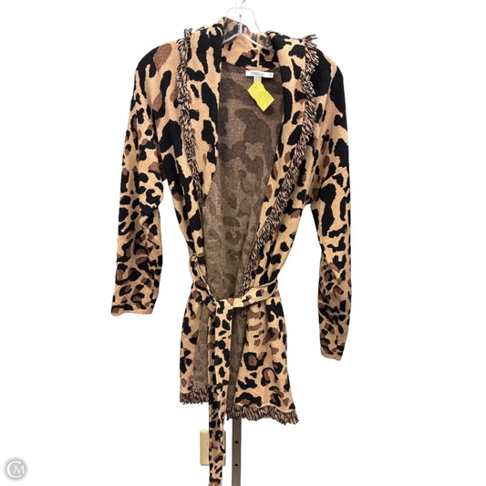 Cardigan By Chicos In Animal Print, Size: L
