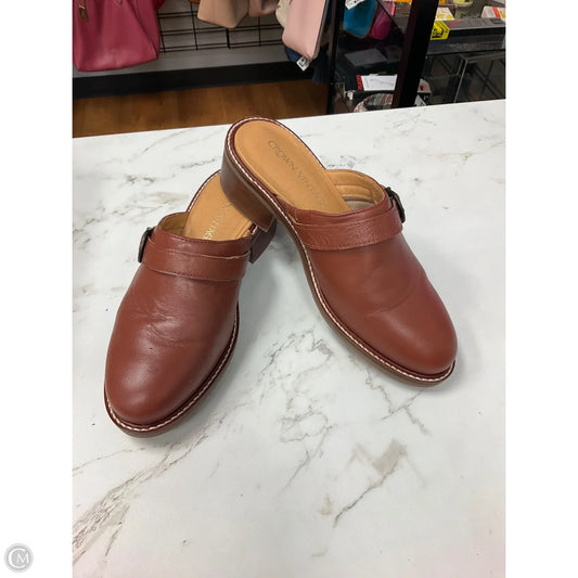Shoes Heels Block By Crown Vintage In Brown, Size: 7