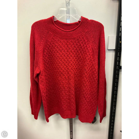 Sweater By Croft And Barrow In Red, Size: Xxl