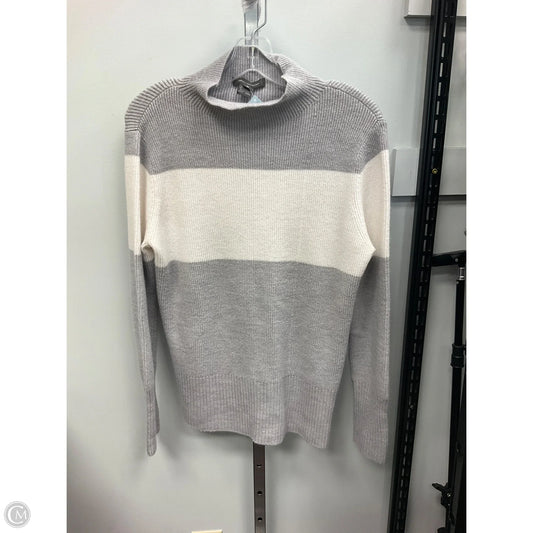 Sweater By French Connection In Green & White, Size: L