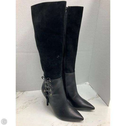 Boots Over-the-knee Heels By Nine West In Black, Size: 6.5