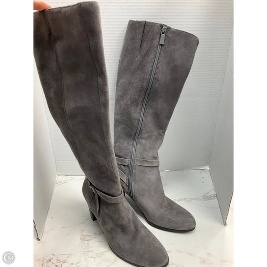 Boots Knee Heels By Bandolino In Grey, Size: 6