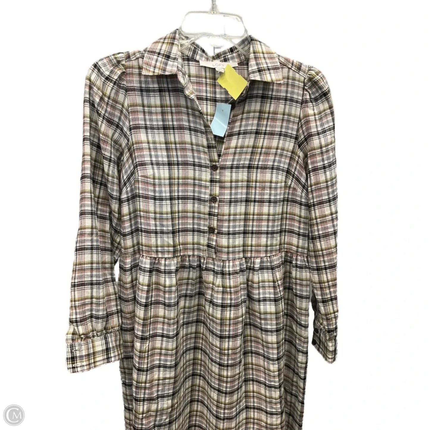 Dress Casual Short By Loft In Plaid Pattern, Size: Xxs