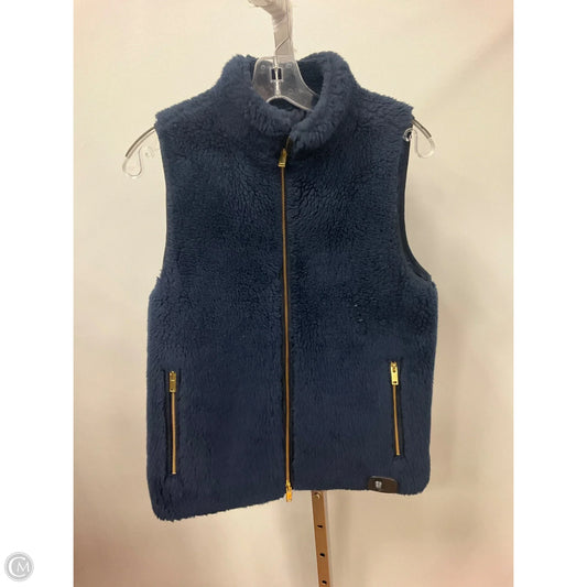 Vest Faux Fur & Sherpa By J. Crew In Navy, Size: Xs