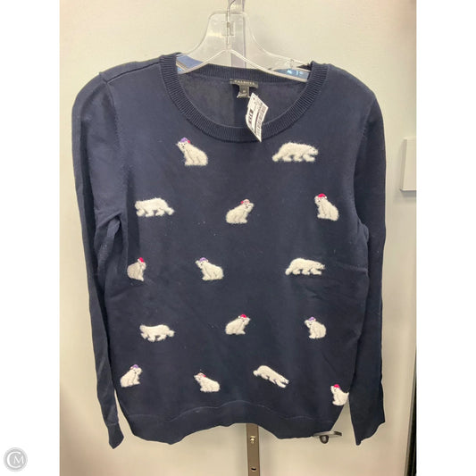Top Long Sleeve By Talbots In Navy, Size: M