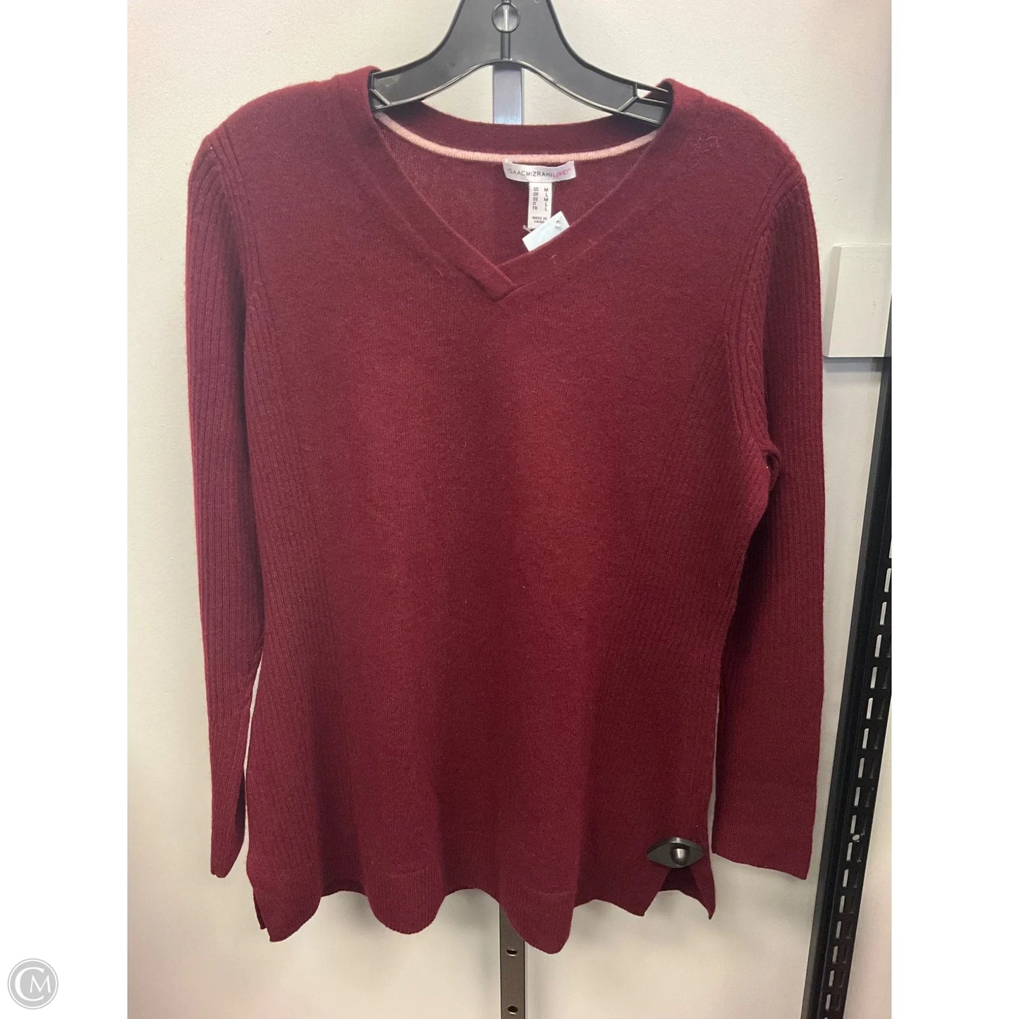 Sweater By Isaac Mizrahi Live Qvc In Maroon, Size: M